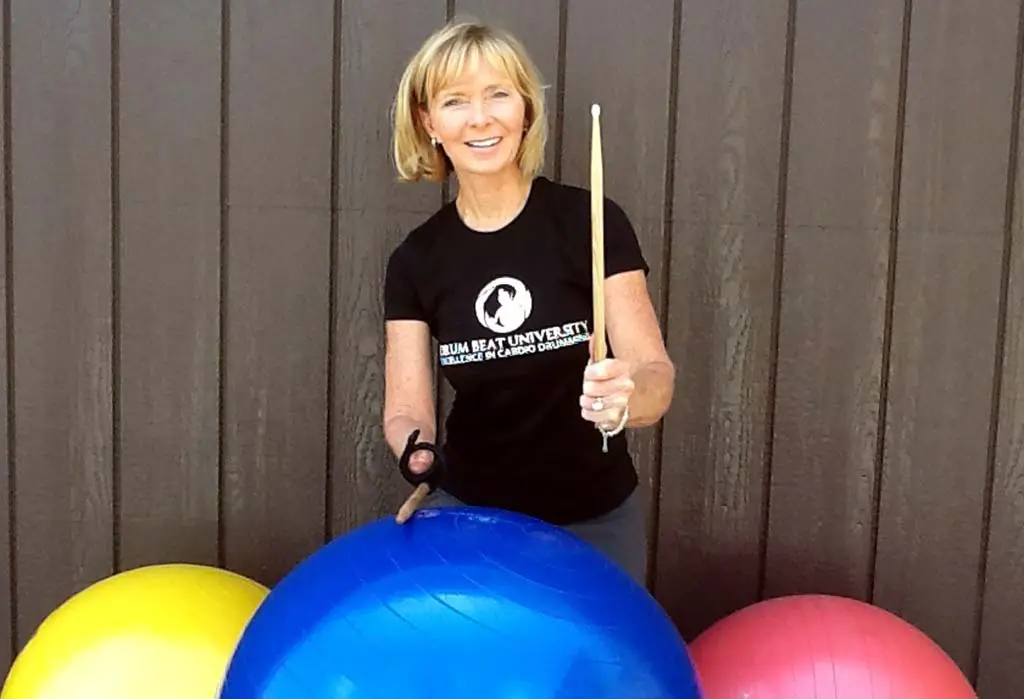 Jen Dagati, who teaches Drumming Fit through the Encinitas Senior Center, was featured by The New York Times and CNN late last year. Eventually she hopes to use her technique to help veterans with PTSD. Dagati is able to teach cardio fitness drumming despite the fact that she was born without a right hand. Courtesy photo
