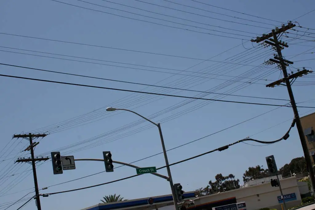 An underground utility district has been designated along Oceanside Boulevard. The goal is to put all unsightly power lines underground. Photo by Promise Yee