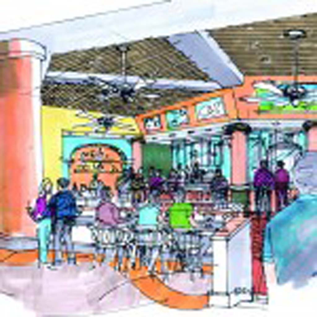Premier Food Services, in partnership with the 22nd District Agricultural Association, is proposing Equus Brewing and Gardens as an alternative use for Surfside Race Place. It would feature tasting rooms, an exhibit area that would include a history of beer making in San Diego and an education center offering classes on how to become a brewer. Image courtesy of Froehlich, Kow & Gong Architects, Inc.