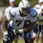 Rookie tackle D.J. Fluker has started using a form of martial arts to help him improve hand coordination and quickness. Photo by Bill Reilly