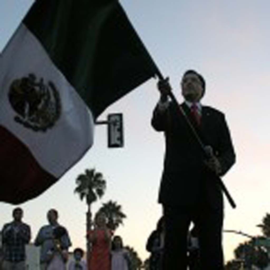 Consulate of Mexico Victor Corzo leads El Grito. Mexico celebrates its Independence Day Sept. 16. Photo by Promise Yee