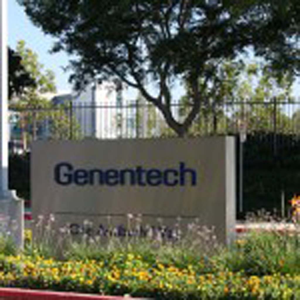 Genentech biologics manufacturing facility will not change but inside one of its six buildings and the facility’s collective 500,000 square feet a $132 million expansion will begin in January. Photo by Promise Yee