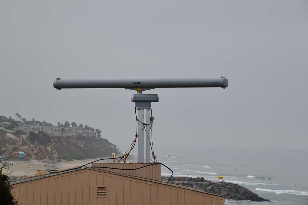 A radar initially meant as a 60-day trial period remains active on Ponto Beach in Carlsbad. The radar was installed in August to help deter maritime smuggling operations. Courtesy photo