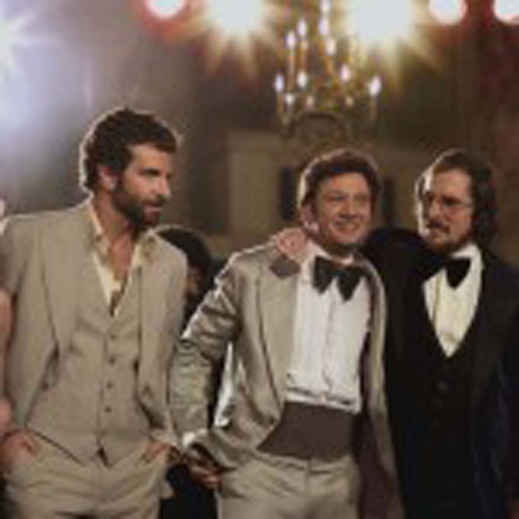 From left: Amy Adams, Bradley Cooper, Jeremy Renner, Christian Bale and Jennifer Lawrence in “American Hustle.” Photo by Francois Duhamel