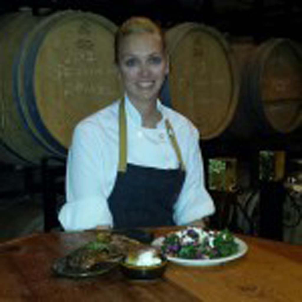 Solterra Chef de Cuisine Suzy Williams with her perfect meal. Photo courtesy Solterra