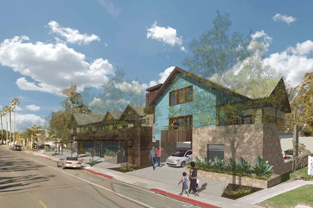 Council members unanimously approved an affordable housing complex that will be built on a city-owned parking lot in the 500 block of South Sierra Avenue. Courtesy rendering