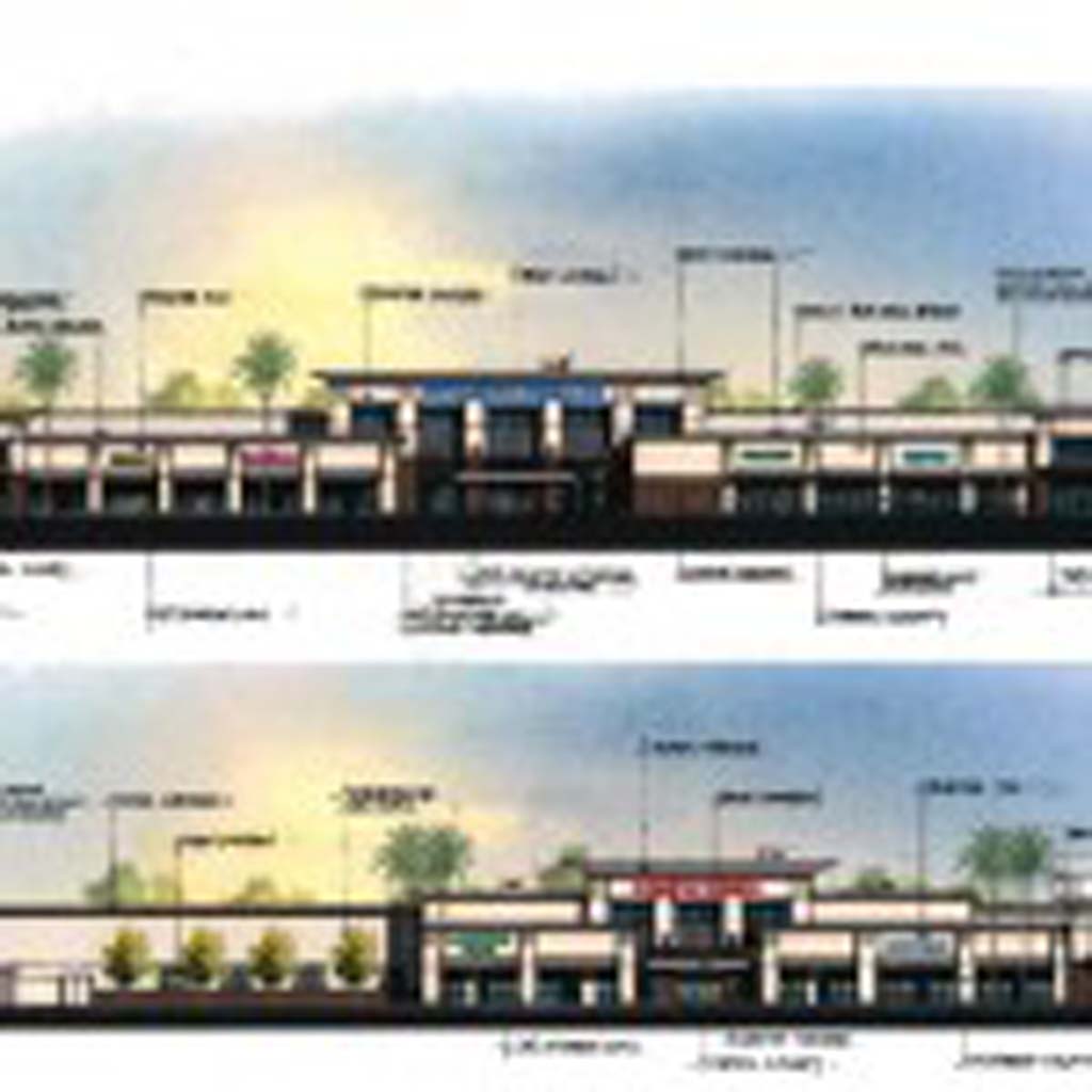 A rendering shows what the new Health and Human Services Agency offices will look like. The offices will replace a former Albertson’s grocery store in Escondido. Image Courtesy of the San Diego County Board of Supervisors