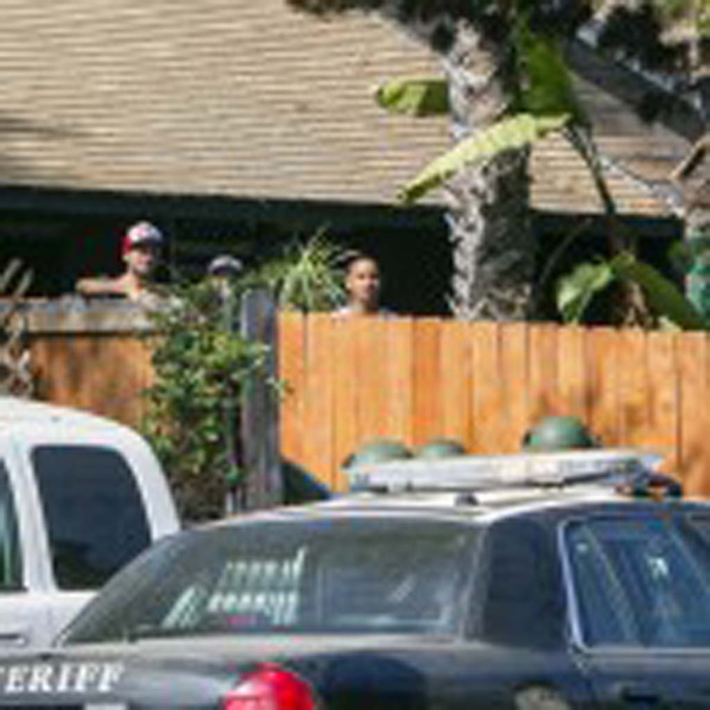 Encinitas Sheriff’s deputies respond to a call of shots fired on Sunday morning on the 100 block of Requeza Street. Deputies wouldn’t confirm the number of people arrested. Courtesy photo
