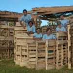 Participants from last year’s Sukkah build on the Ranch in Encinitas. This year the Leichtag Foundation is hosting a Sukkah design competition to new ideas on the tradition’s-old structures. Courtesy photo