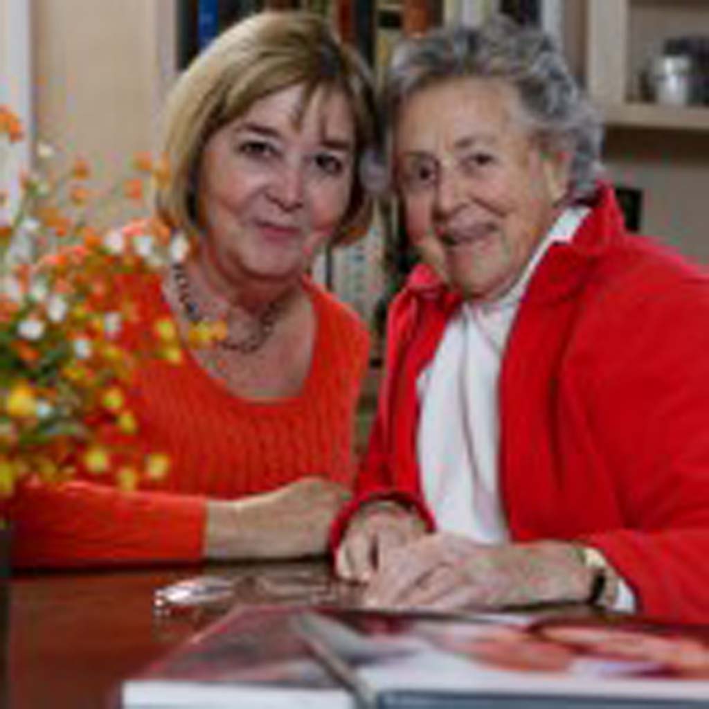 Patricia Berman, right, and Pat Fowler, one of the caregivers from Seniors Helping Seniors. Courtesy photo