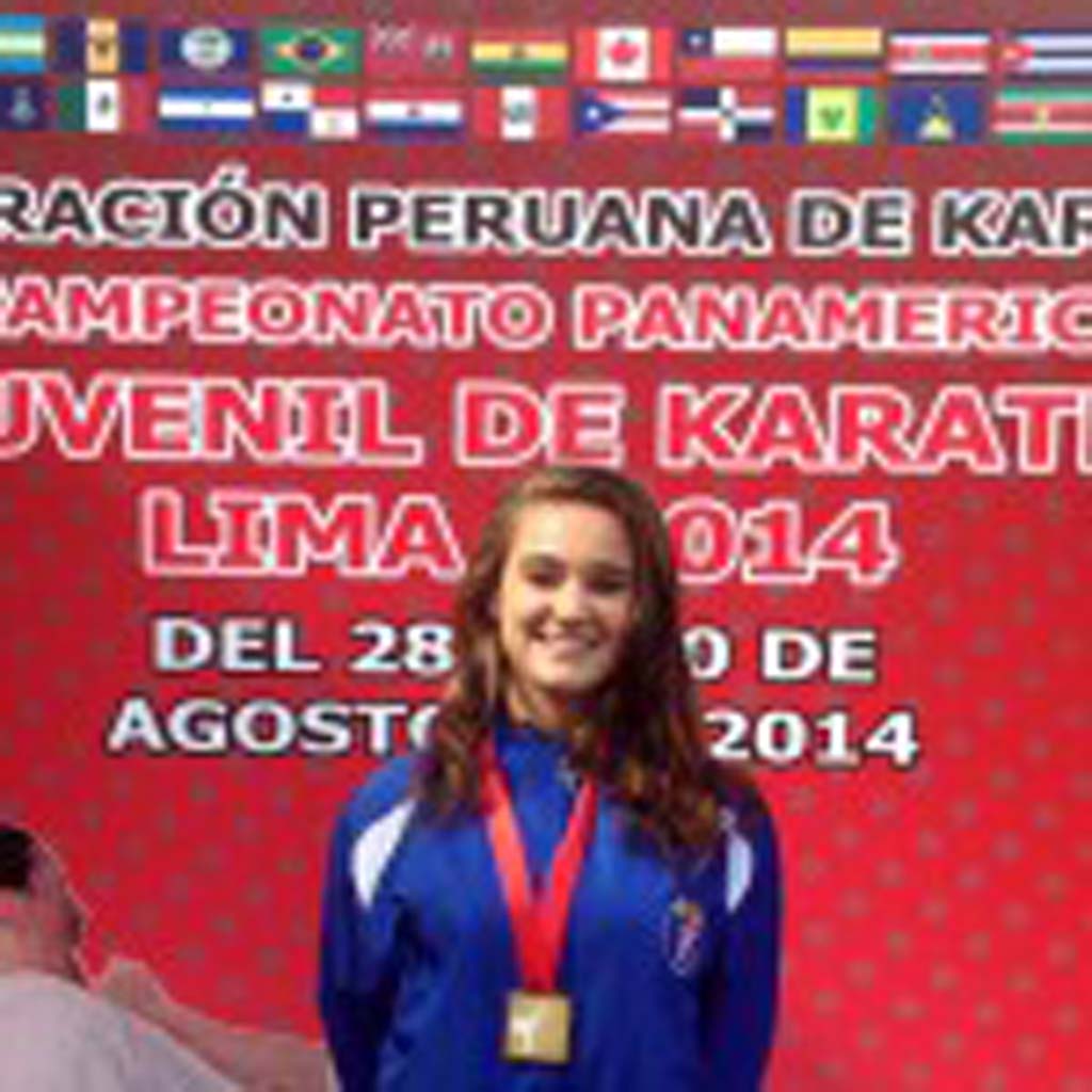 Kacie Pou took home one of three gold medals for the USA Junior National Karate Team. Courtesy photo