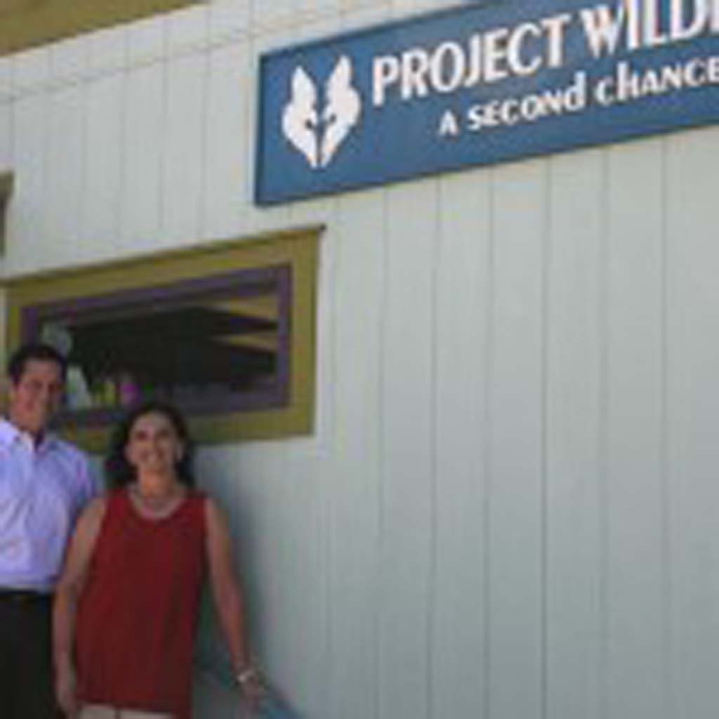 Gary Weitzman, president of San Diego Humane Society, left, and Beth Ugoretz, Project Wildlife executive director, at the wildlife triage in San Diego. Project Wildlife cares for over 8,000 sick and injured animals a year. Photo by Promise Yee