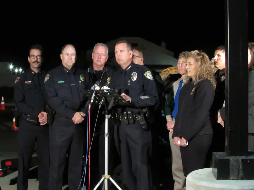 Escondido Police Chief Craig Carter said that the combined eight law enforcement agencies thought of the idea for the “Avoid the 8 on 78” campaign about five months ago. Photo by Ellen Wright