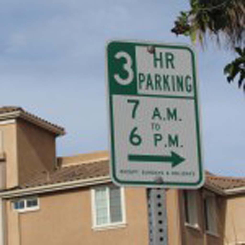 Parking in the Village has an unenforced time limit of three hours. Offenders face a $50 fine, although it’s currently not being monitored. Photo by Ellen Wright