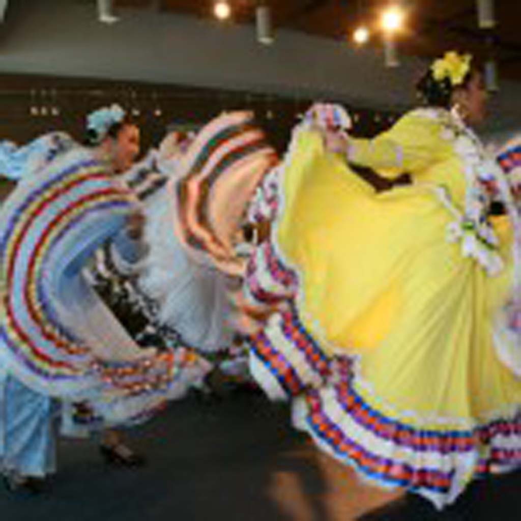 Grupo Folclórico Tapatío de Oceanside dancers entertain a full house. Information on traditional Latin American dances was shared between performances. Photo by Promise Yee