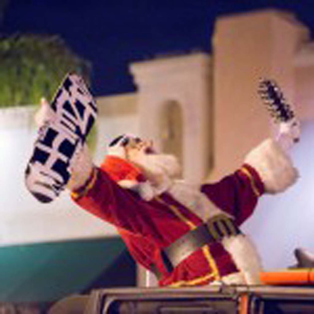 This Santa “dropped in” for the Dec. 6 Encinitas Holiday Parade. Courtesy photo
