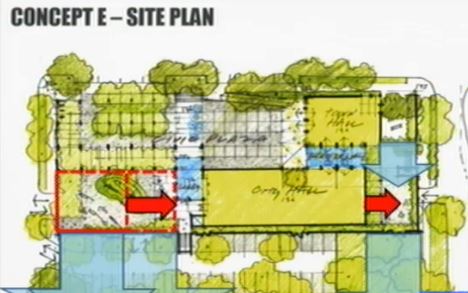 Council members unanimously approved this conceptual design for the new civic center complex. Courtesy rendering