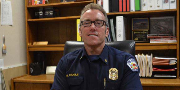 "It is nothing you can do overnight, you just can't change your name," says Mike Daigle, Encinitas fire and marine safety chief, over a moniker change between the Encinitas, Del Mar and Solana Beach fire departments. File photo