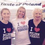 The Miechowski family from left: Paulina, Ewa, and Alicja at their Taste of Poland stand at the Leucadia Farmers Market. Photo by David Boylan
