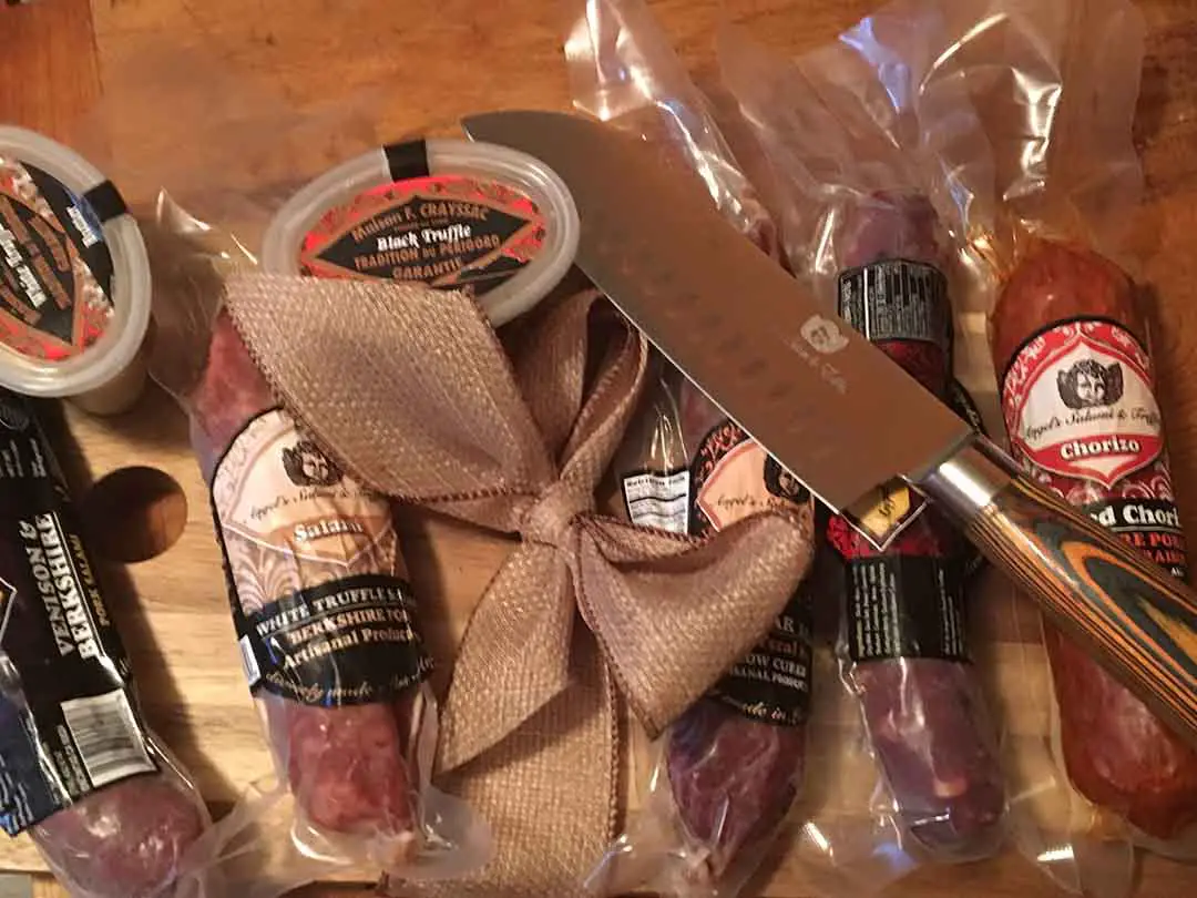 A sampling of Pascal Besset’s salumi and truffle delights from Angel’s Salumi & Truffles with a fresh baguette makes for one of life’s simple, yet delicious pleasures. Photo by David Boylan