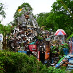 The Cathedral of Junk stands about 32 feet tall and has been featured in productions that include the film “Spy Kids 3D,” a Bank of America commercial and numerous family Christmas photos. Hannemann never has to search for materials because “people bring me the stuff quicker than I can use it.” Not everything makes the cut, though. “I'm not a hoarder. There will be stuff on my curb come bulky-trash week.”