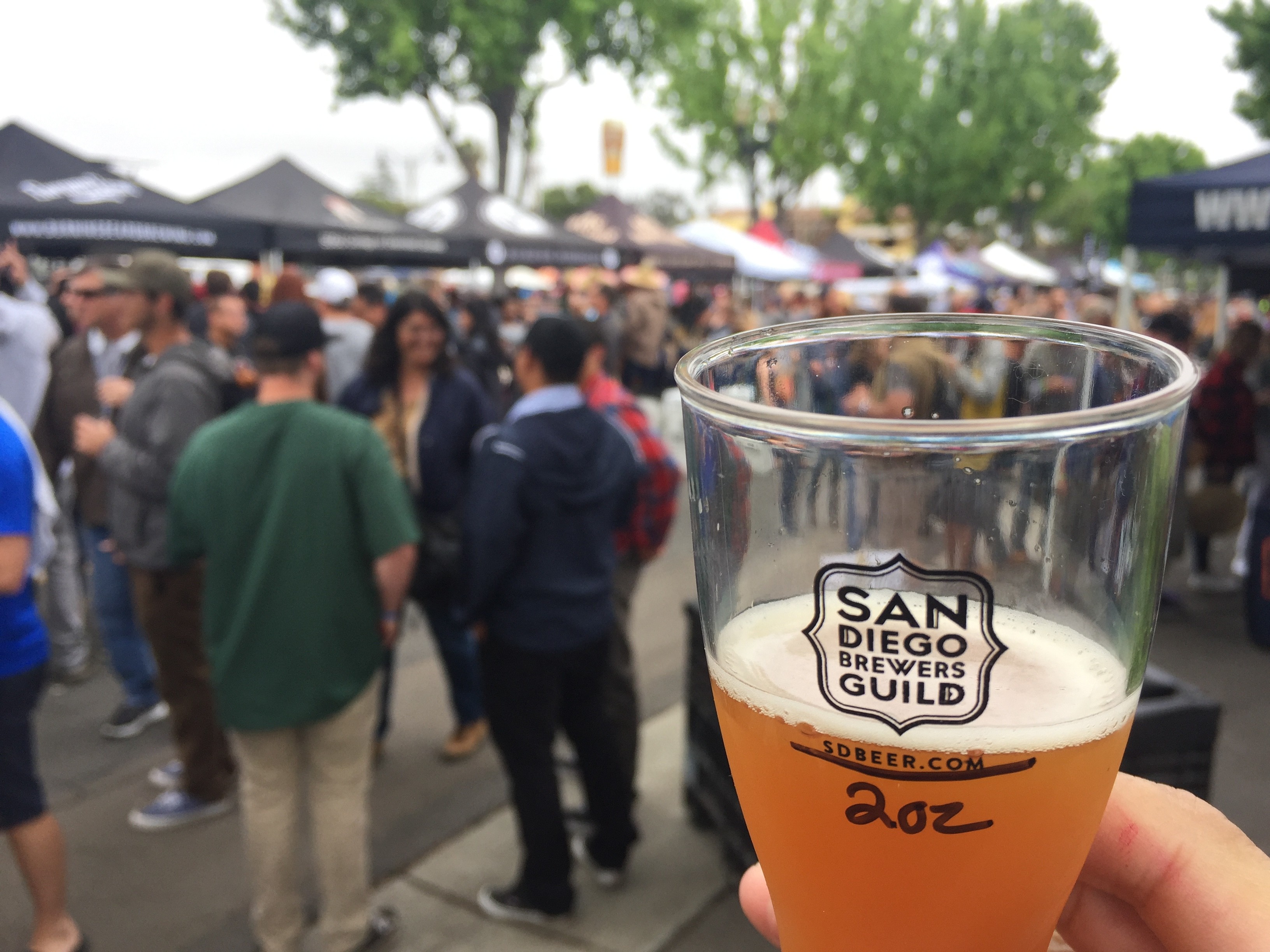 Guests of the Rhythm & Brews Festival received a 2-oz. glass for tasting. PHOTO SULLIVAN