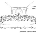 Cartoon based on Last Supper