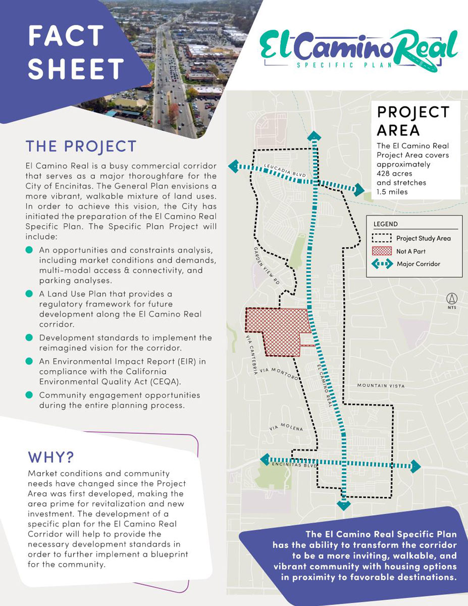 El Camino Real corridor project fact sheet