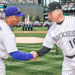 MLB managers Dave Roberts, left, and Bud Black work in Los Angeles and Denver, respectively, but live in North County.