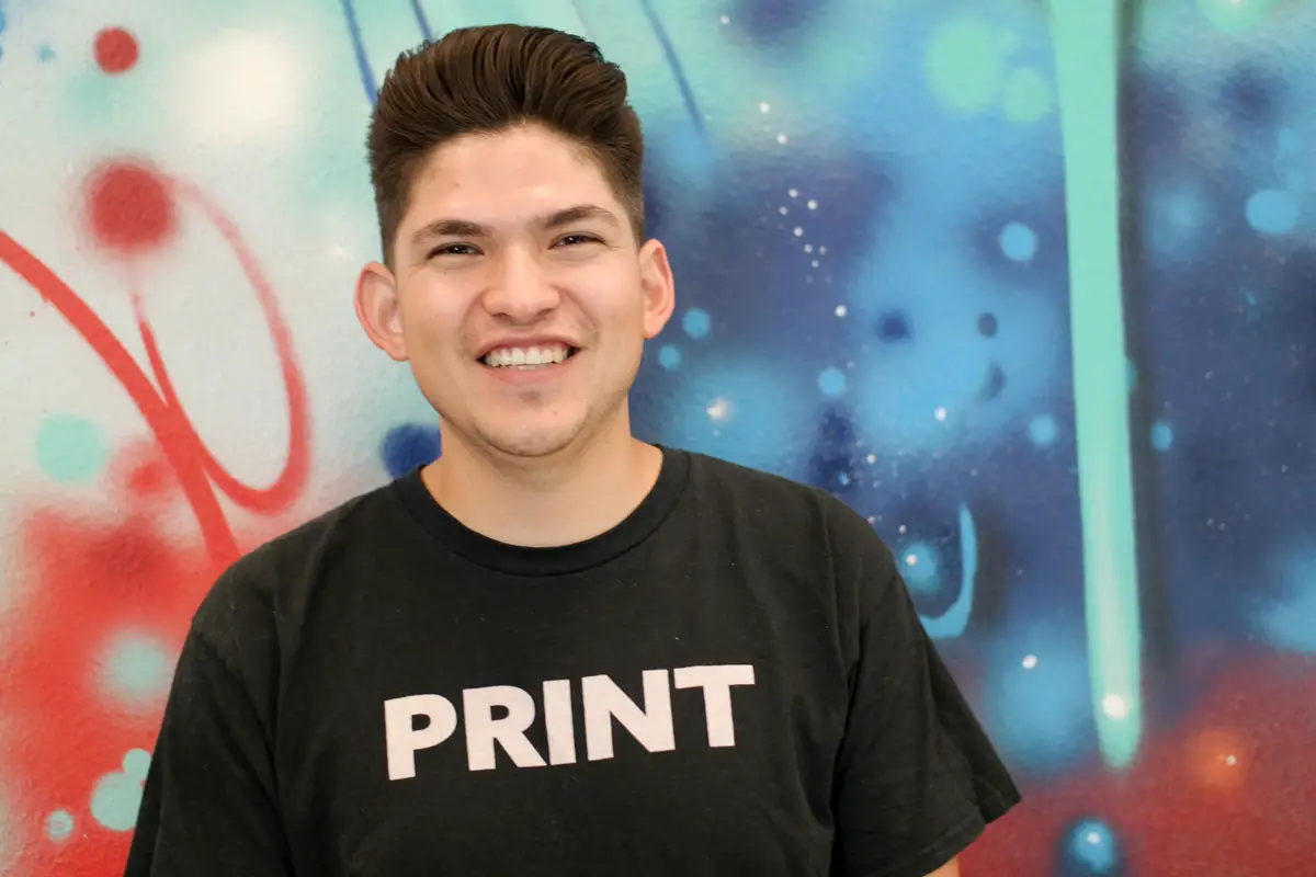 Aled Anaya teaches printing, graphics and design at Orange Glen High School in Escondido.