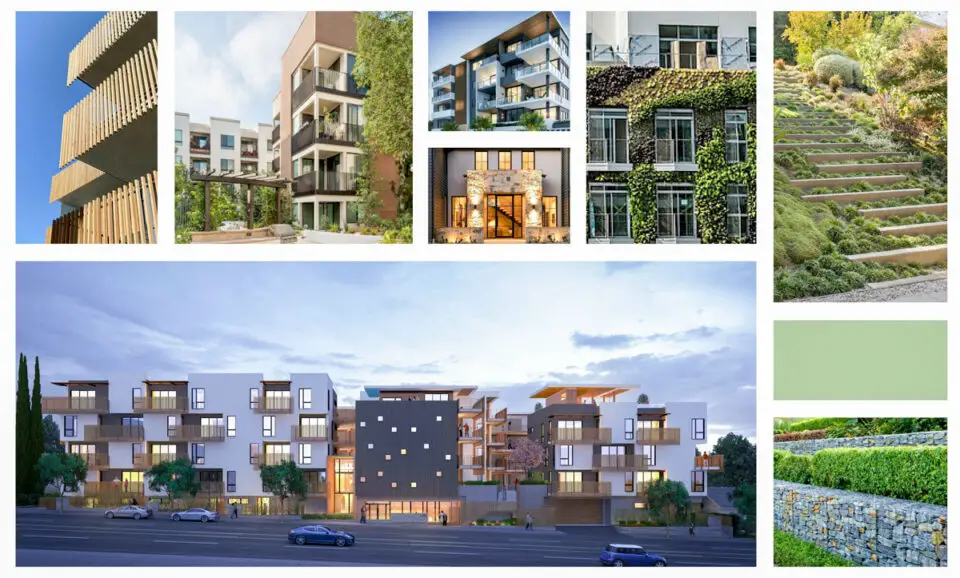 Rendering of Park Avenue Apartments, a proposed 176 unit apartment complex to on Eucalyptus Avenue in downtown Vista.