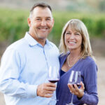 Fallbrook's Monserate Winery owners Jade and Julie Work.