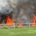 A 10-acre blaze ripped across the Buena Vista Lagoon on June 25 in Carlsbad.