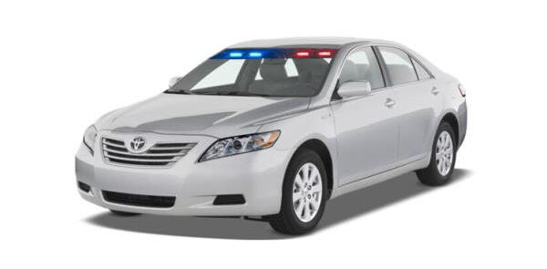 Oceanside resident Michael Carmicheal was allegedly driving a silver 2009 Toyota Camry equipped with flashing blue and red lights. Photo courtesy of San Diego County Sheriff’s Department 