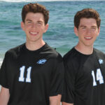 Pacific Ridge volleyball players and twin brothers Brandon, left, and Justin LeBlanc will attend Johns Hopkins University in Baltimore this fall to pursue careers as pediatric cardiothoracic surgeons.