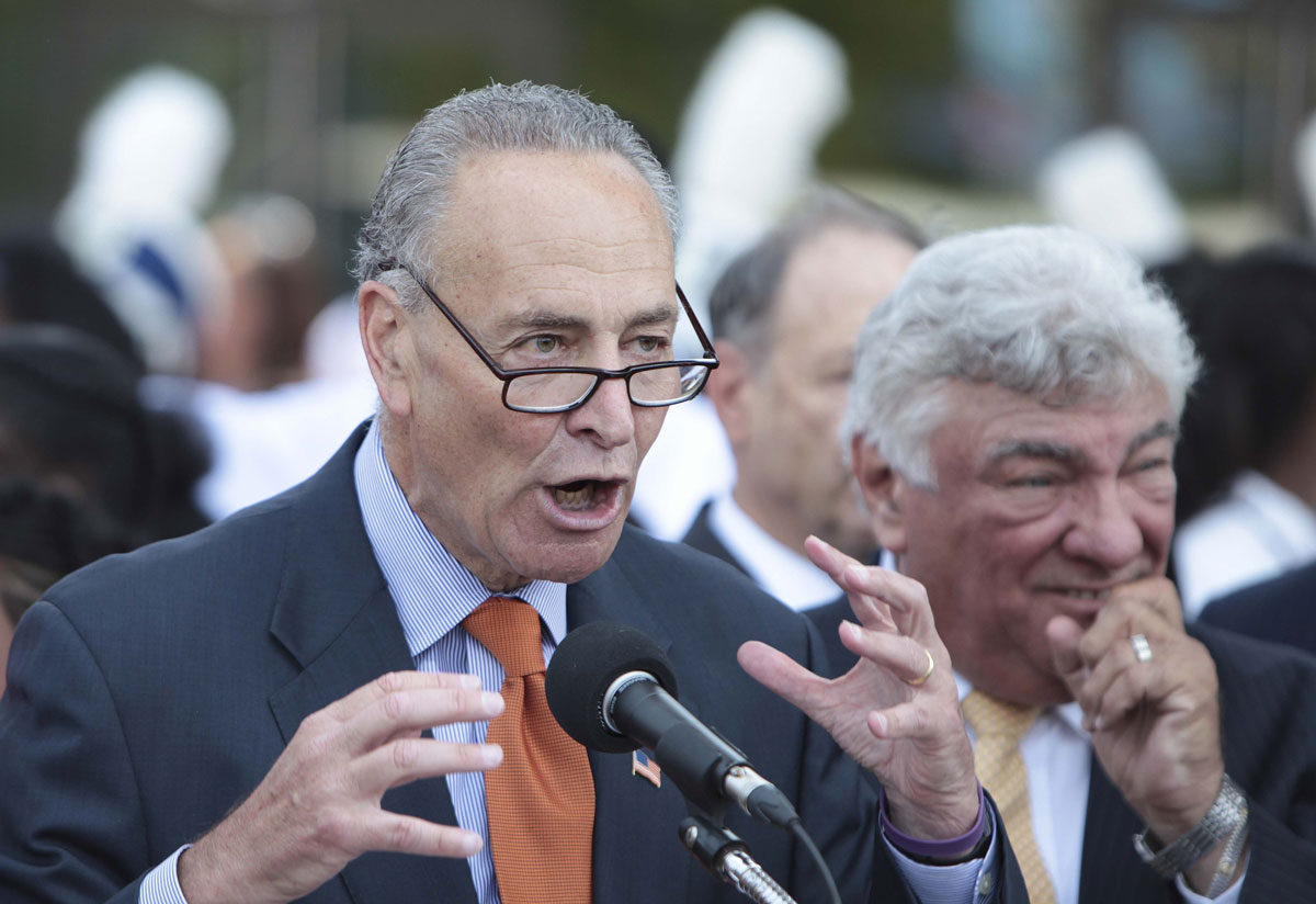An Oceanside man was charged with threatening to kill Sen. Chuck Schumer of New York last month. Photo by Andy Katz