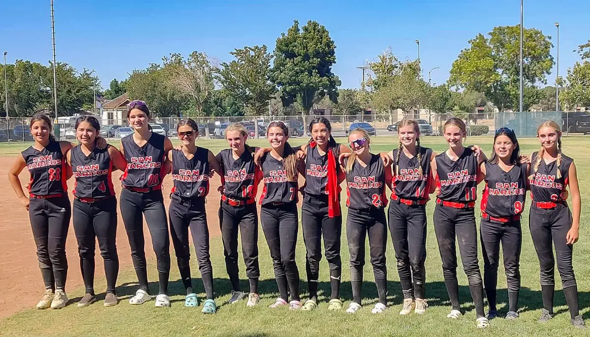 The San Marcos Girls Softball 14U All Stars team will compete at the B Western Nationals in Corona at the end of the month.