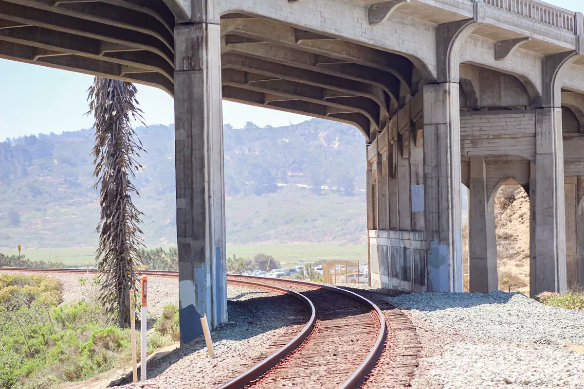SANDAG has proposed a plan to tunnel underneath Del Mar Hill to relocate the rail line away from the unstable Del Mar bluffs. Photo by Steve Puterski