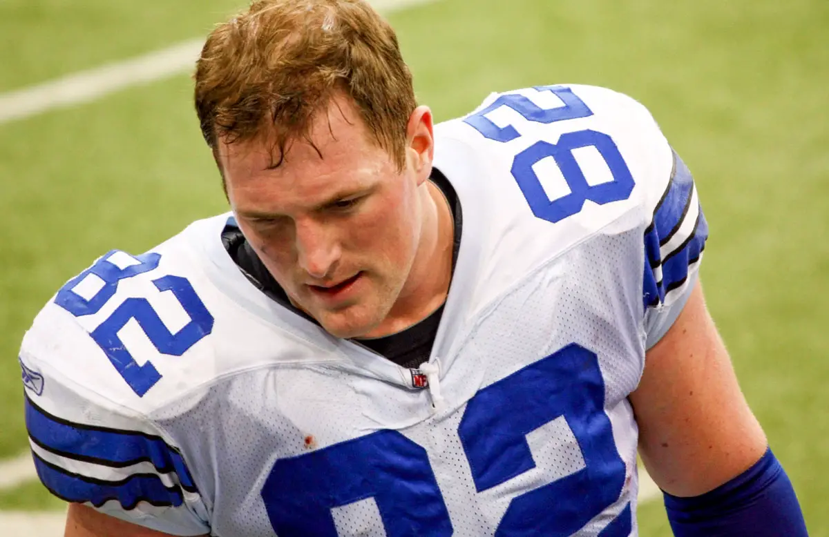 Sports by the numbers: Former Dallas Cowboys tight end Jason Witten (No. 82). Stock photo