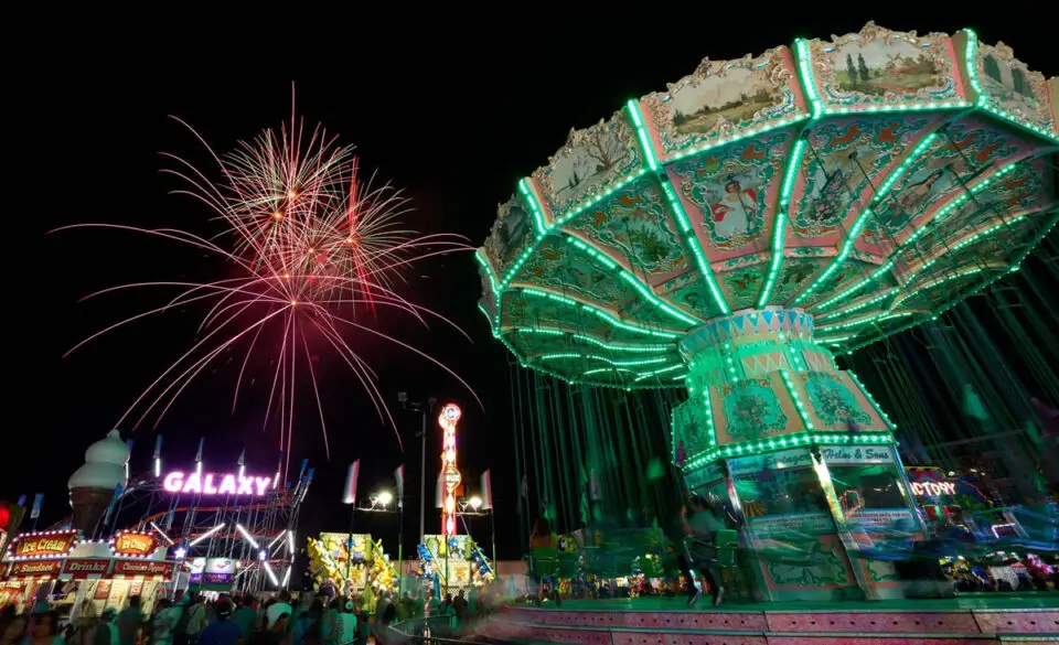 The fair’s carnival featured 76 rides and 60 different games. Courtesy photo