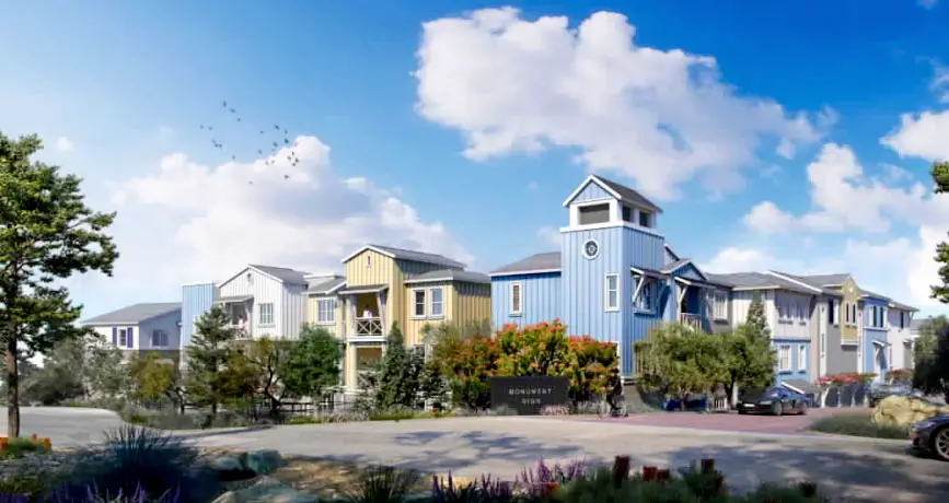 A rendering of the proposed Clark Avenue Apartments in Leucadia. Screenshot