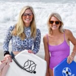 This summer Lauren Bennett and Cristi Turvey started Boogie Moms, a new group that encourages women to grab a boogie board and jump back in the water. Photo by Samantha Nelson