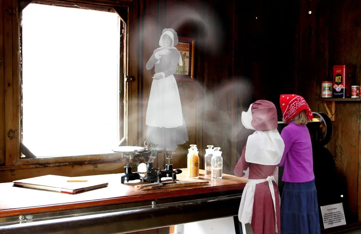 A ghostly encounter inside the general store at Heritage Ranch. Courtesy photo/Heritage Museum