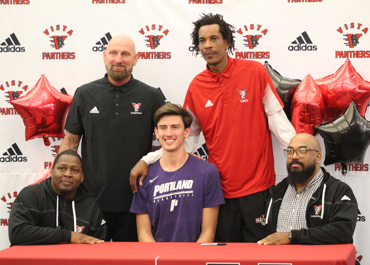 Cyprian Hyde received high praise from his coaches during a Nov. 10 signing event at the school. Photo by Steve Puterski