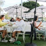 Customers enjoy an outdoor lunch on Friday at Homestead on South Cedros Avenue in Solana Beach. Photo by Laura Place