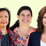 Dr. Judy Patacsil, left, Michelle Rains, center, and Jacqueline Kaiser were recently elected to the Palomar College governing board. Courtesy photos/The Coast News graphic