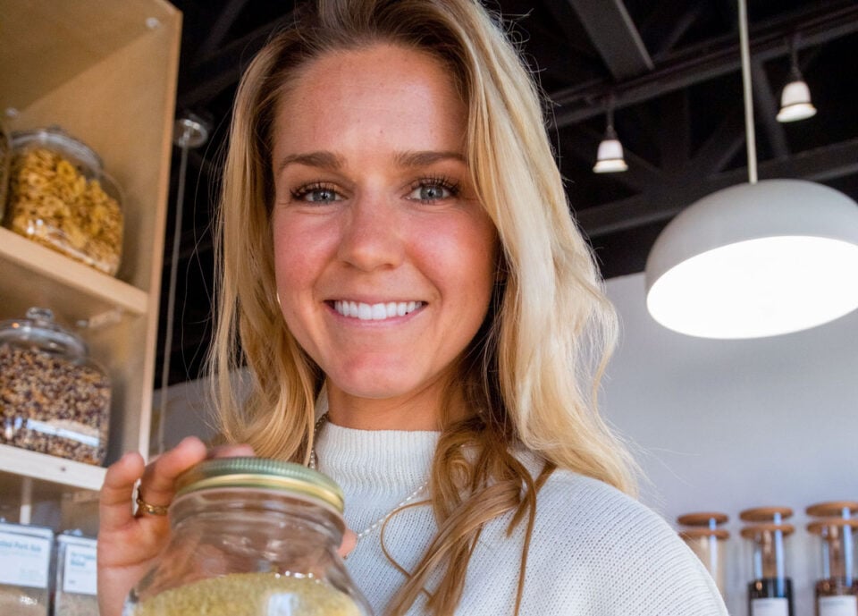 Katie Fletcher is the owner of Local Scoop, a zero-waste refillery in Encinitas. Photo by Emily Brown