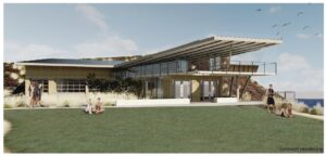 A conceptual design of the new Marine Safety Center at Fletcher Cove Park in Solana Beach, where the lifeguard headquarters is located. Courtesy illustration