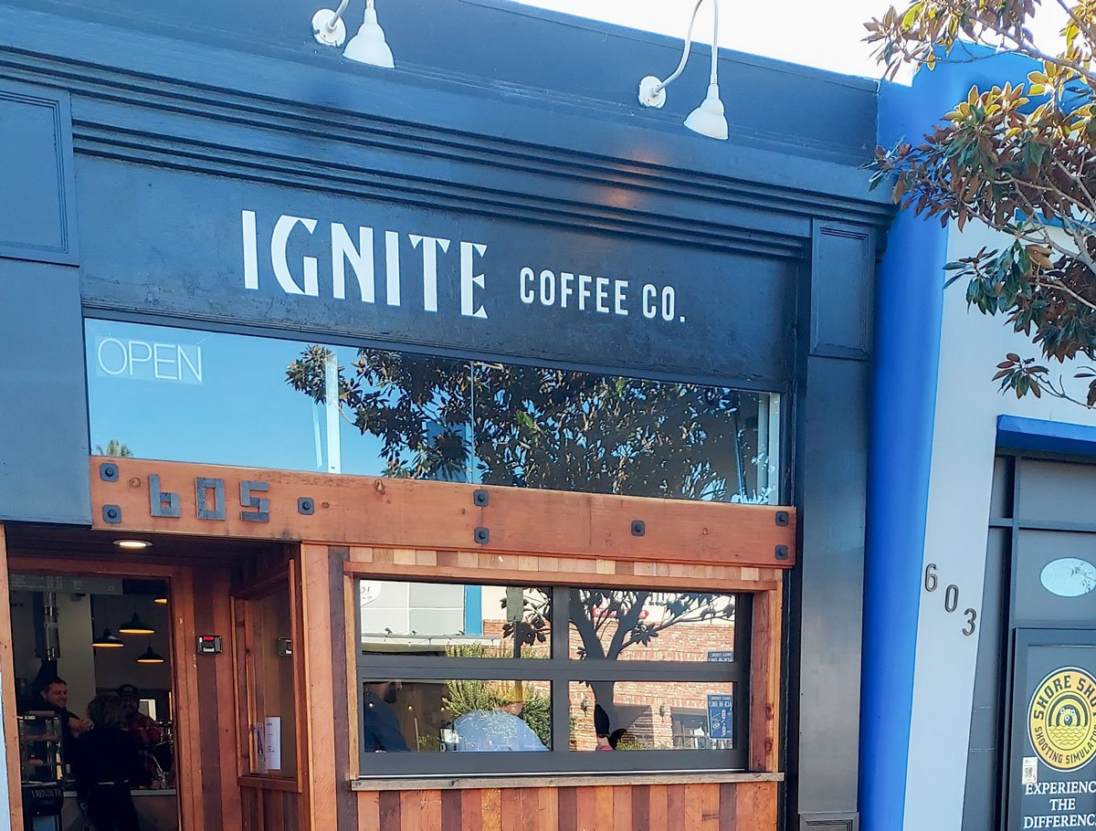 Ignite Coffee Company's storefront in Oceanside. Photo by Ryan Woldt