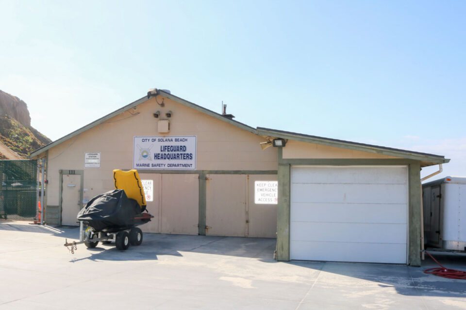 The current Solana Beach Marine Safety Center, also known as Lifeguard Headquarters, is long overdue for a revamp. Photo by Laura Place